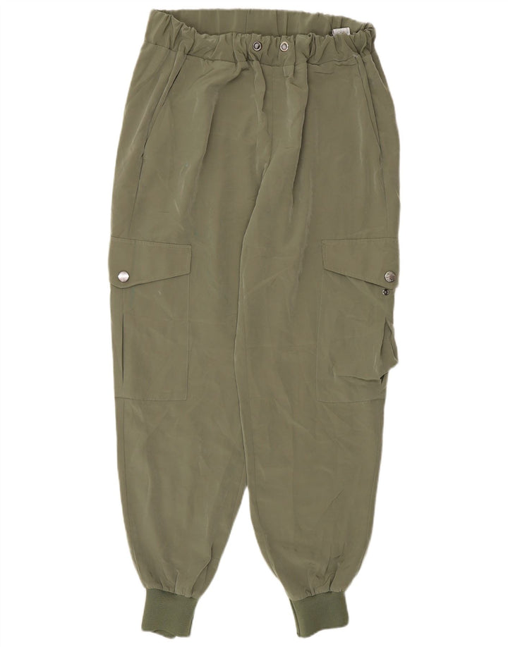 Zara Womens Joggers Cargo Παντελόνι Small W28 L27 Khaki Polyester