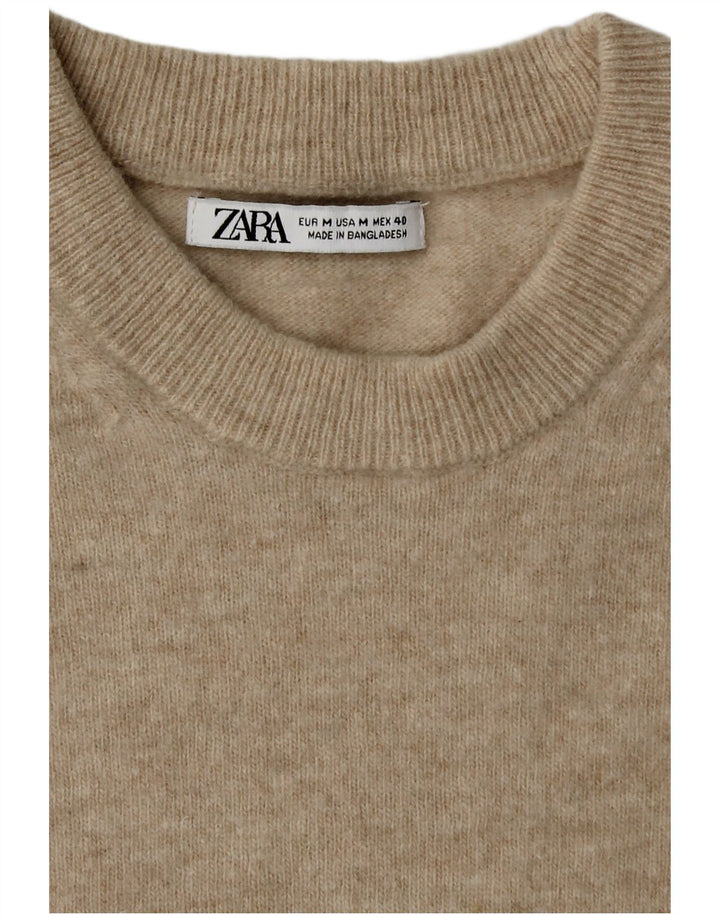 Ανδρικό πουλόβερ Zara Crew Neck Jumper Medium Beige
