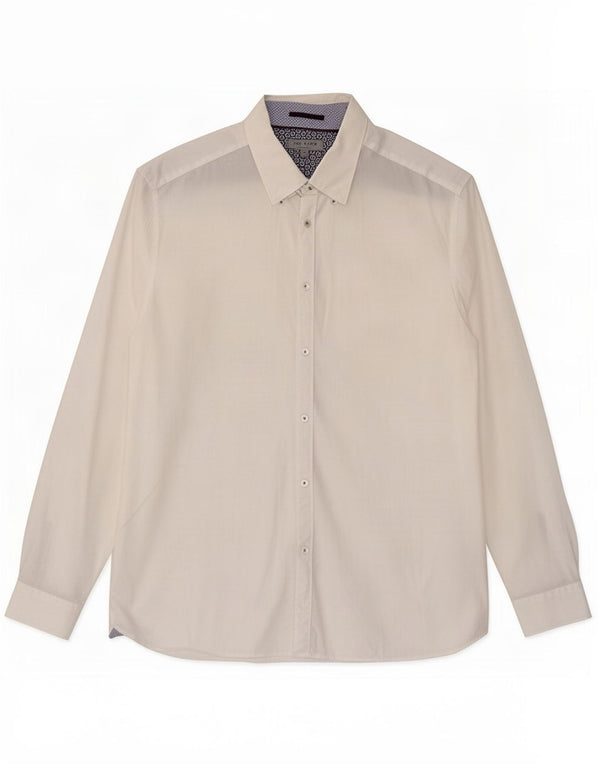 Ανδρικό πουκάμισο Ted Baker Νούμερο 6 2XL Λευκό βαμβακερό