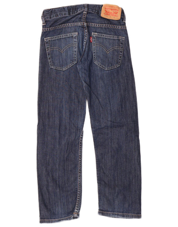 LEVI'S Boys 504 Straight Jeans 7-8 Years W24 L22 Blue Cotton