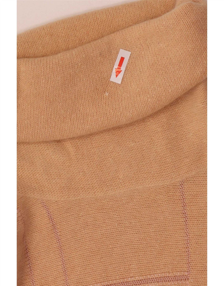 Vintage γυναικείο πουλόβερ με ρολό λαιμόκοψη IT 44 Medium Pink Geometric