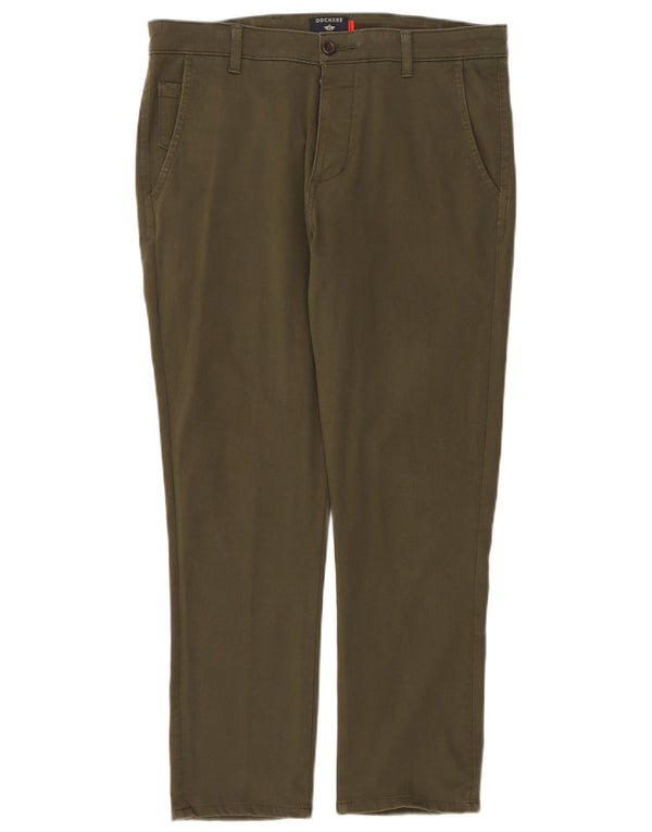 Dockers Mens Slim Chino Παντελόνι W32 L28 Χακί Βαμβακερό