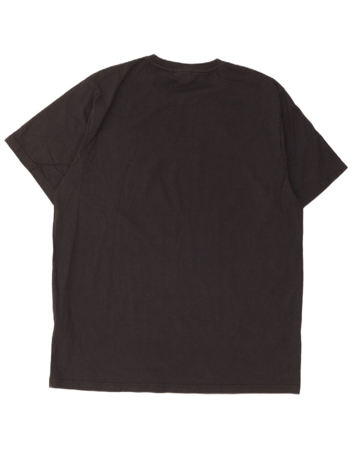 Ανδρικό γραφικό T-Shirt Fila Top 2XL Μαύρο βαμβακερό