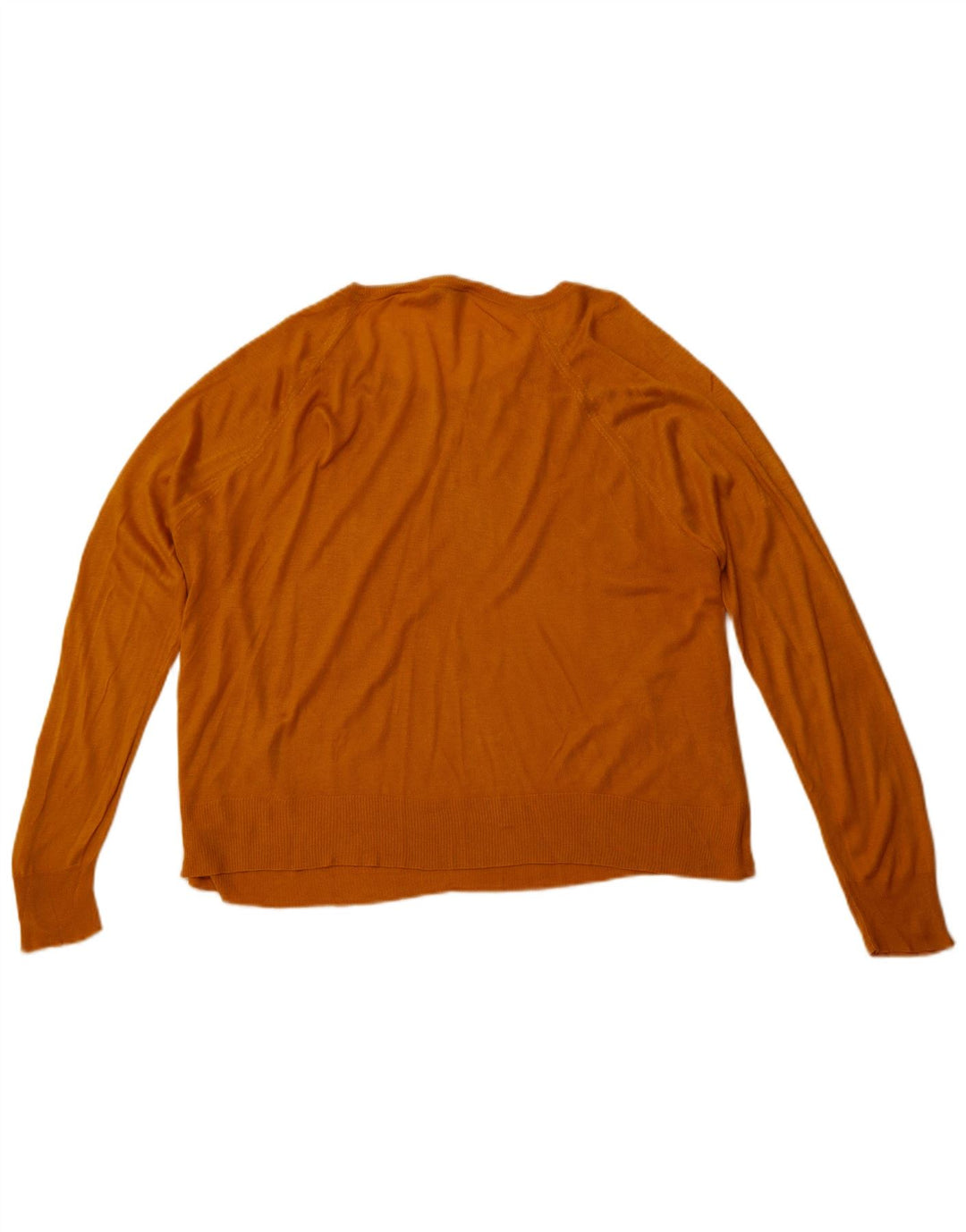 ZARA Γυναικείο πουλόβερ με λαιμόκαυστο UK 18 XL Orange Synthetic