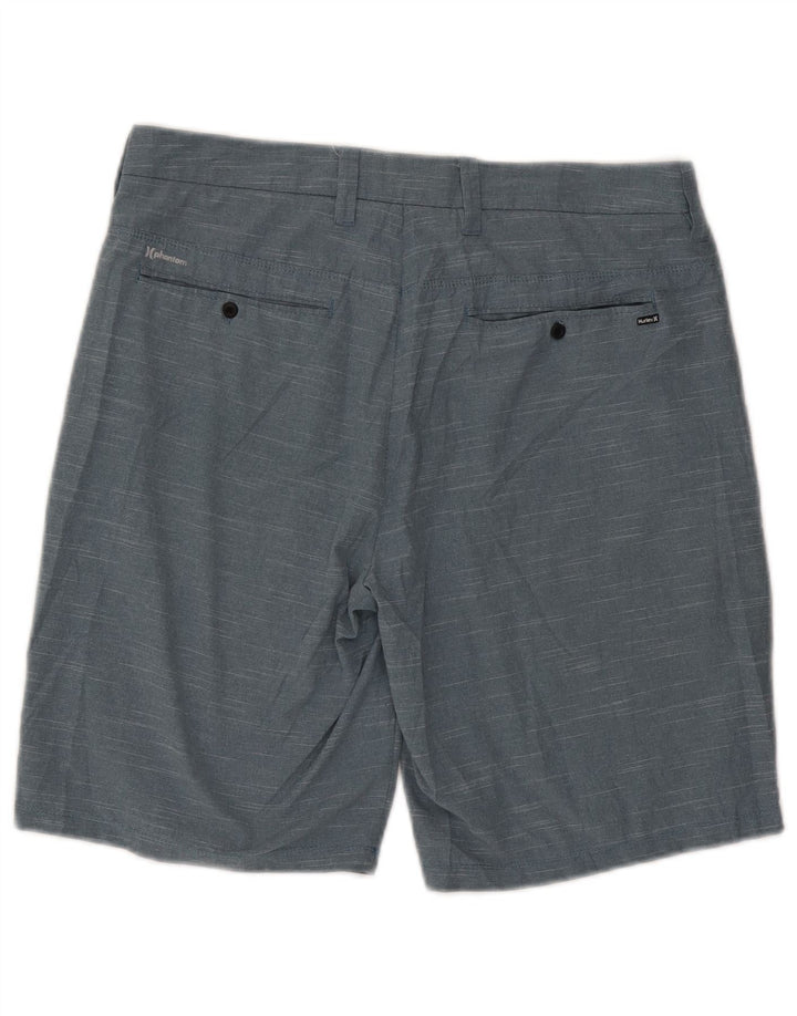 Ανδρικό σορτς chino Hurley W31 από μεσαίο μπλε πολυεστέρα