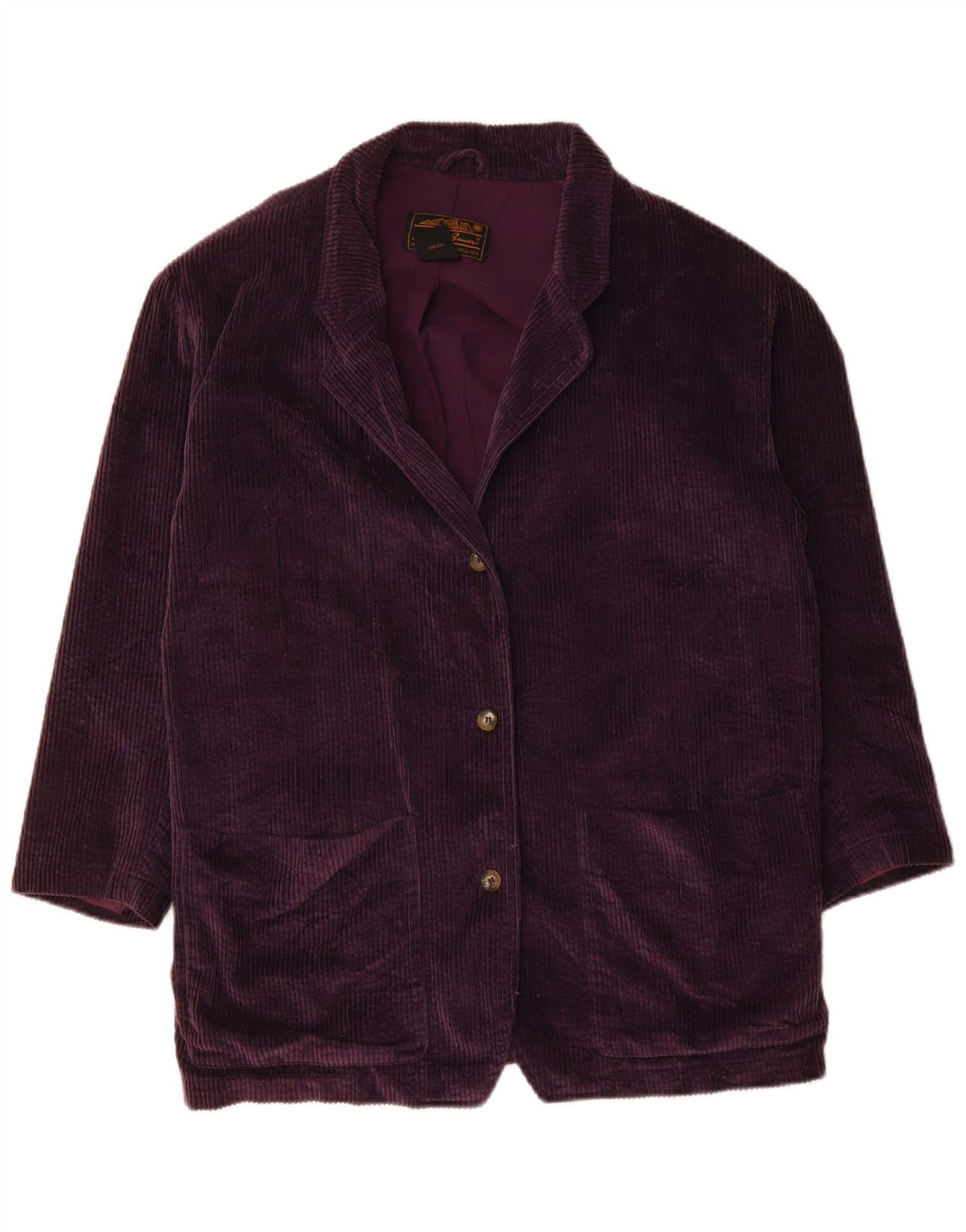 EDDIE BAUER Γυναικείο μπλέιζερ μεγάλου μεγέθους με 3 κουμπιά μπουφάν UK 10 Small μπορντό
