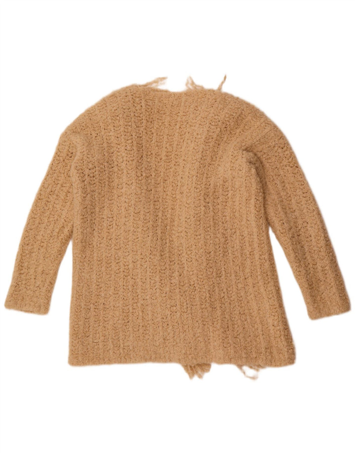 Kontatto Γυναικείο Ανοιχτό Ζακέτα UK 16 Μεγάλο Μπεζ Ακρυλικό