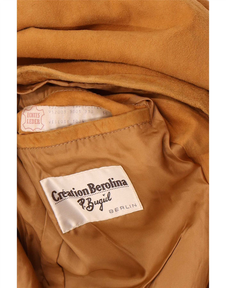 Vintage Γυναικείο Suede Jacket IT 50 XL Brown Leather