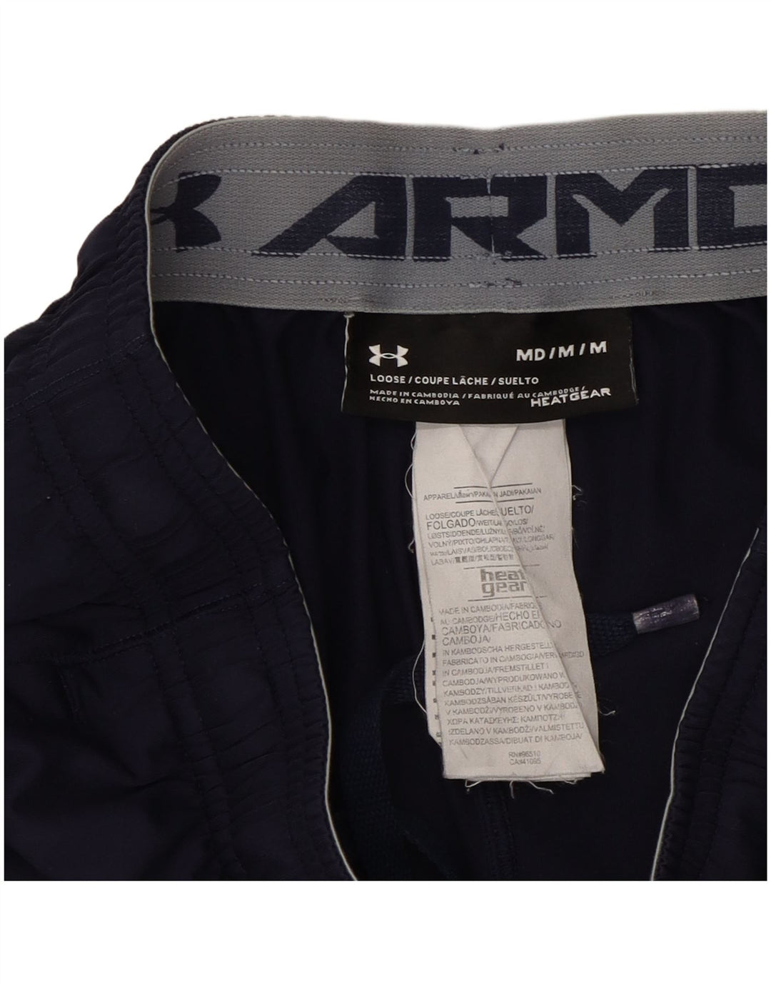 Ανδρικά σορτς Under Armor Heat Gear Sport σορτς μεσαίου μπλε ναυτικού πολυεστέρα