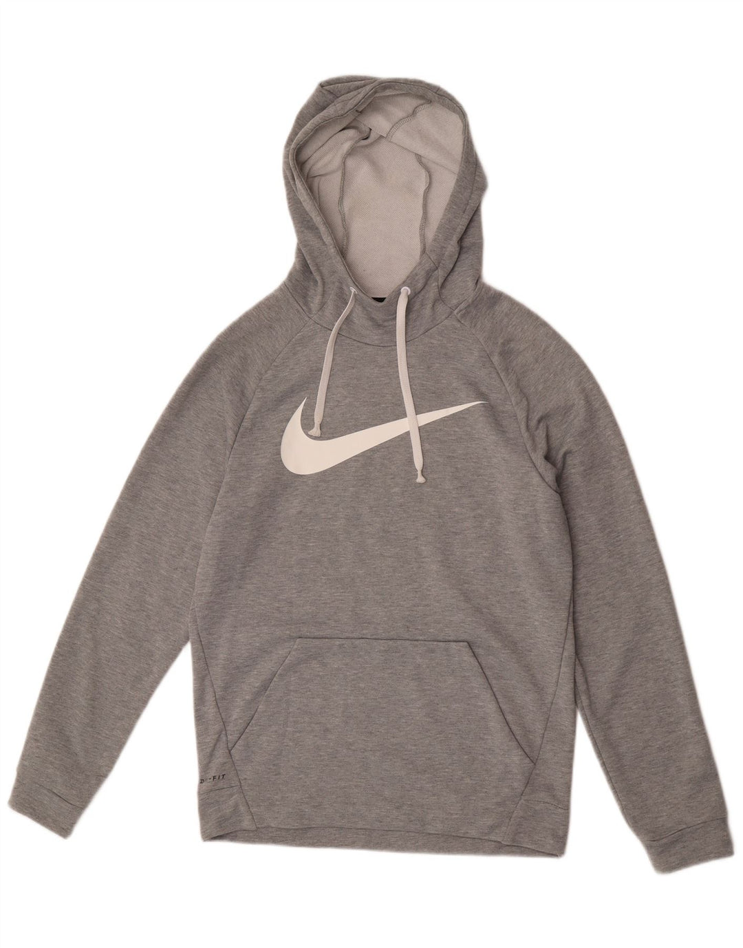 Ανδρικά γραφικά με κουκούλα Nike Dri Fit, σε γκρι φλύκταινες