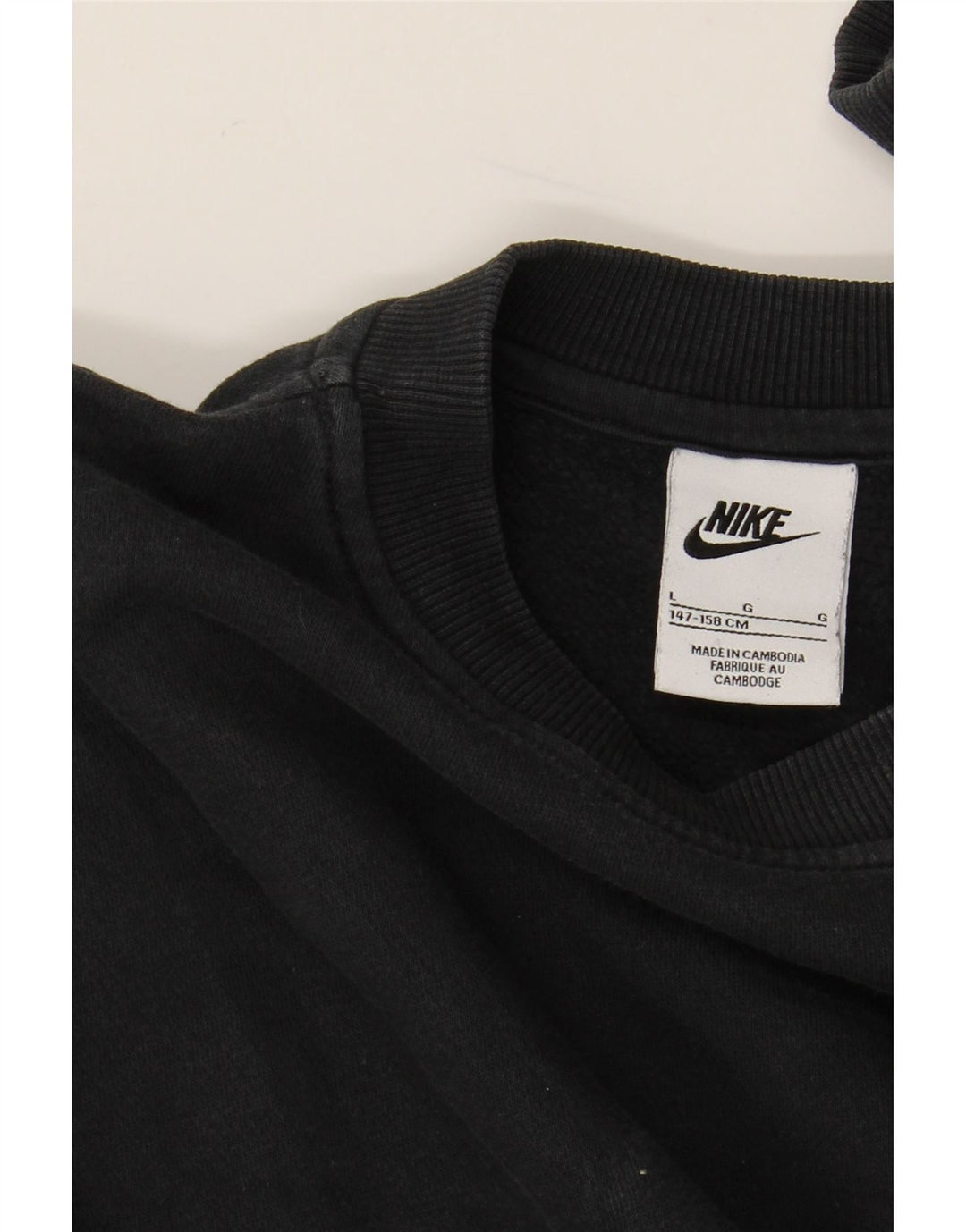 NIKE Φούτερ αγοριών Jumper 12-13 ετών Μεγάλο Μαύρο
