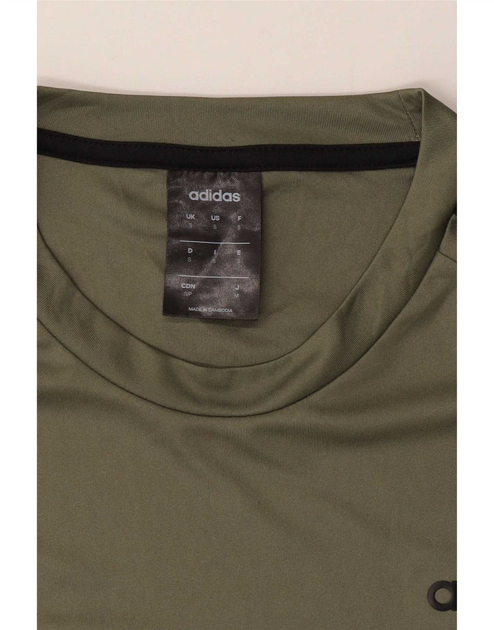 Ανδρικό T-Shirt Adidas Top Small Khaki Polyester
