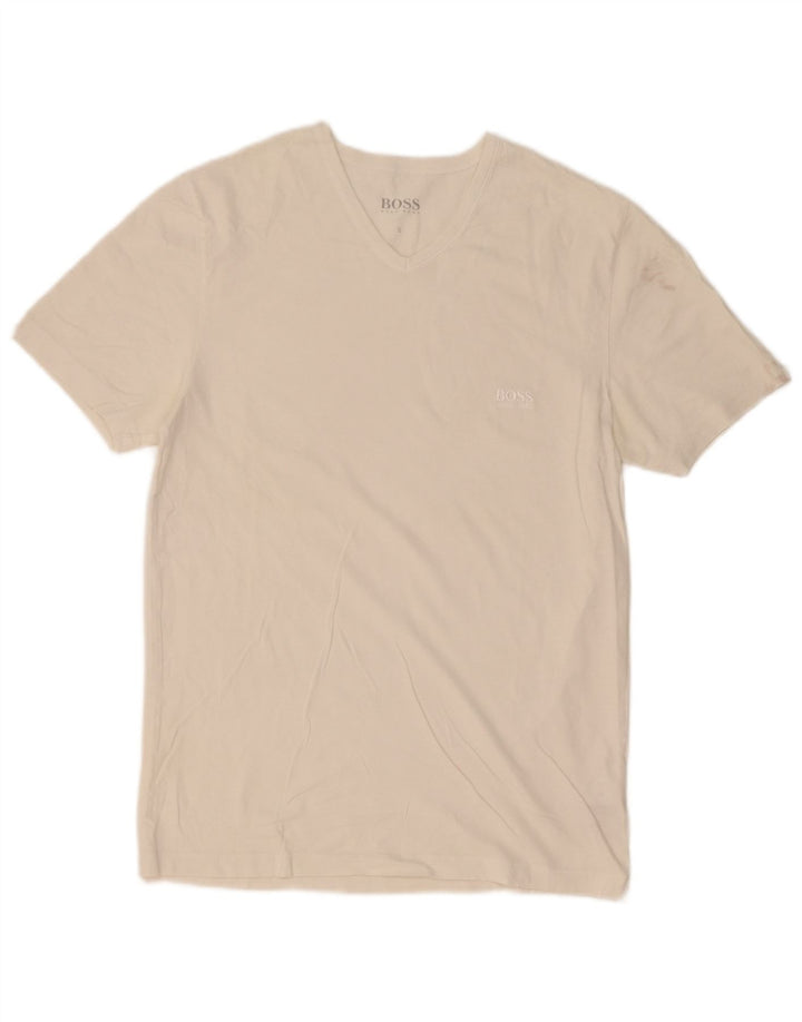 Ανδρικό T-Shirt Hugo Boss Top Μικρό λευκό βαμβακερό