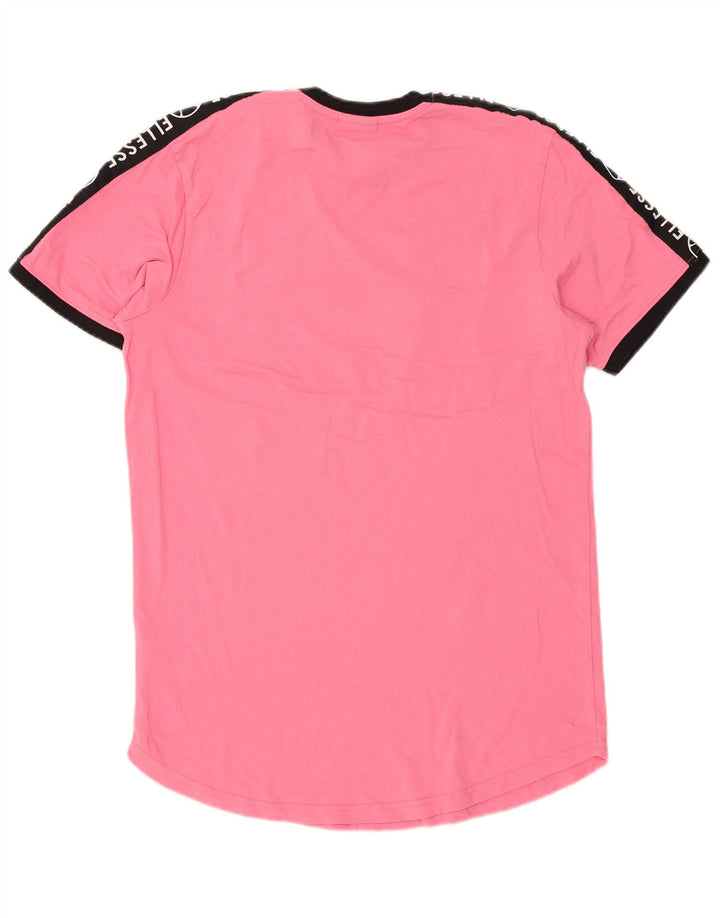 Ανδρικό γραφικό T-Shirt Ellesse Top Medium Pink Colourblock
