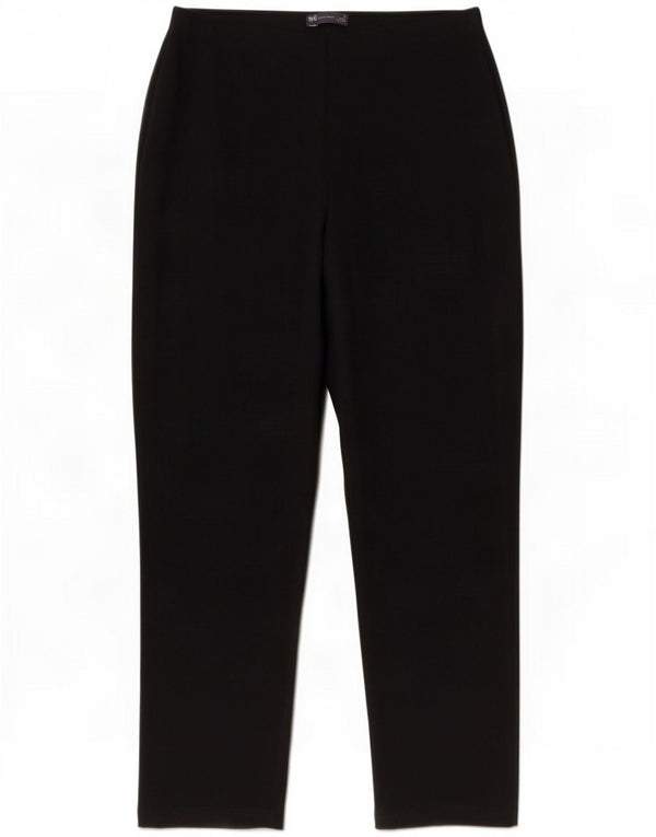 Marks & Spencer Womens Straight Casual Trousers UK 10 Small W27 L29 Black