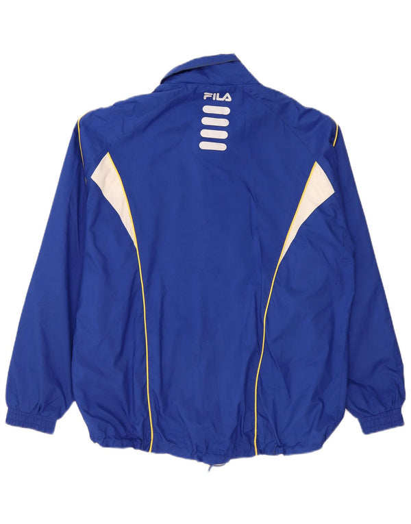 Fila Ανδρικό μπουφάν βροχής UK 38 Medium Blue Colorblock Polyester