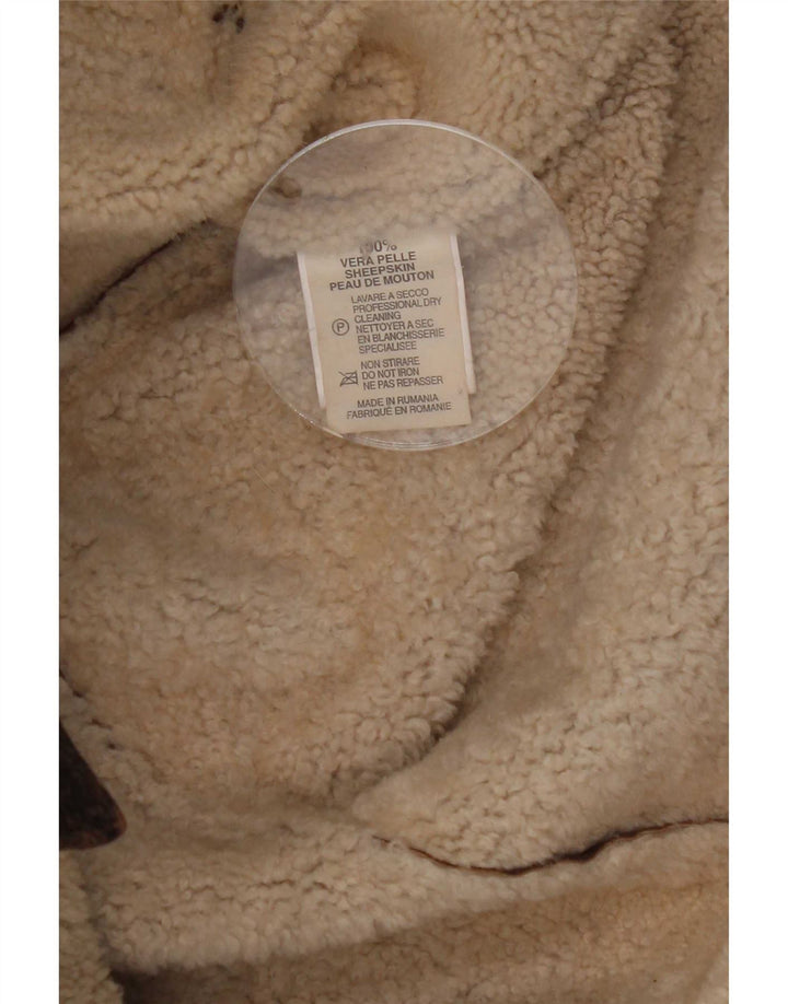 Ανδρικό Shearling Jacket Marlboro Classics UK 42 XL Brown Sheepskin