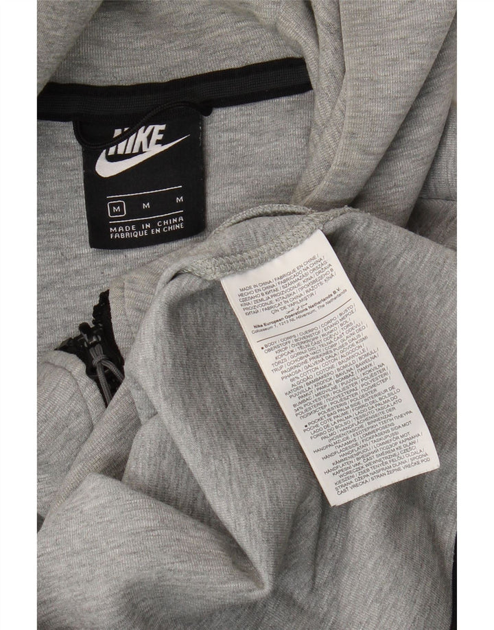 Ανδρικό πουλόβερ Nike με φερμουάρ, μεσαίο βαμβακερό γκρι
