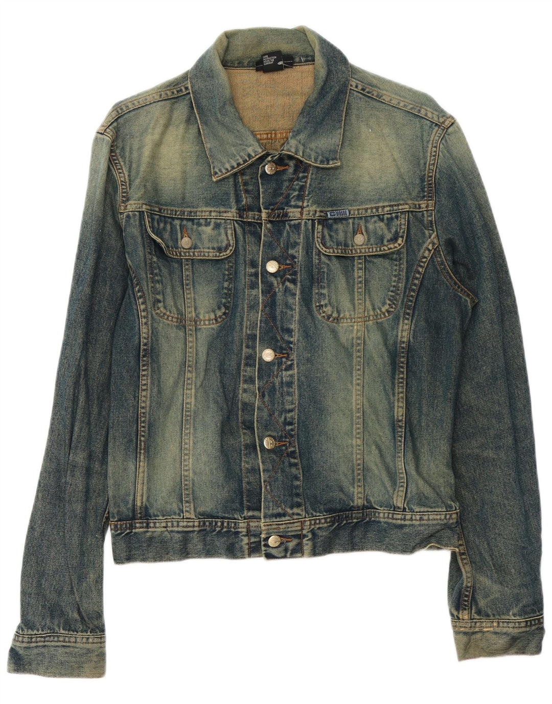 Ανδρικό τζιν μπουφάν DIESEL UK 40 μεγάλο μπλε βαμβακερό