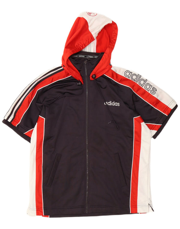 Ανδρική φόρμα με κουκούλα Adidas Top Jacket UK 34/36 Small Black Colourblock