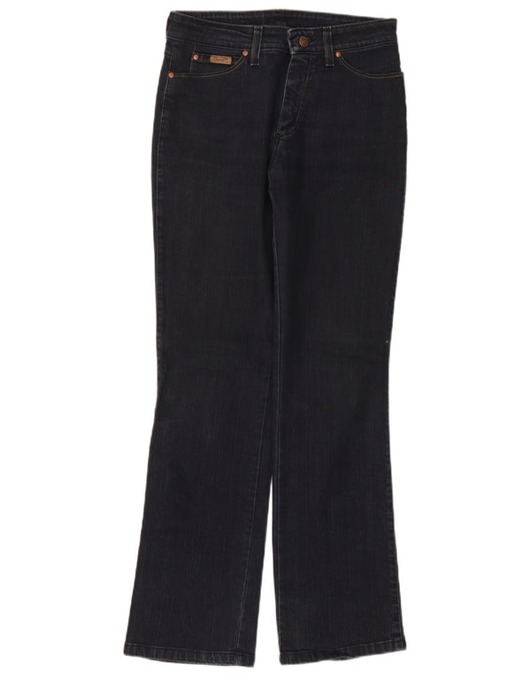 Wrangler Womens Curve Bootcut Jeans W30 L32 Navy Blue Cotton