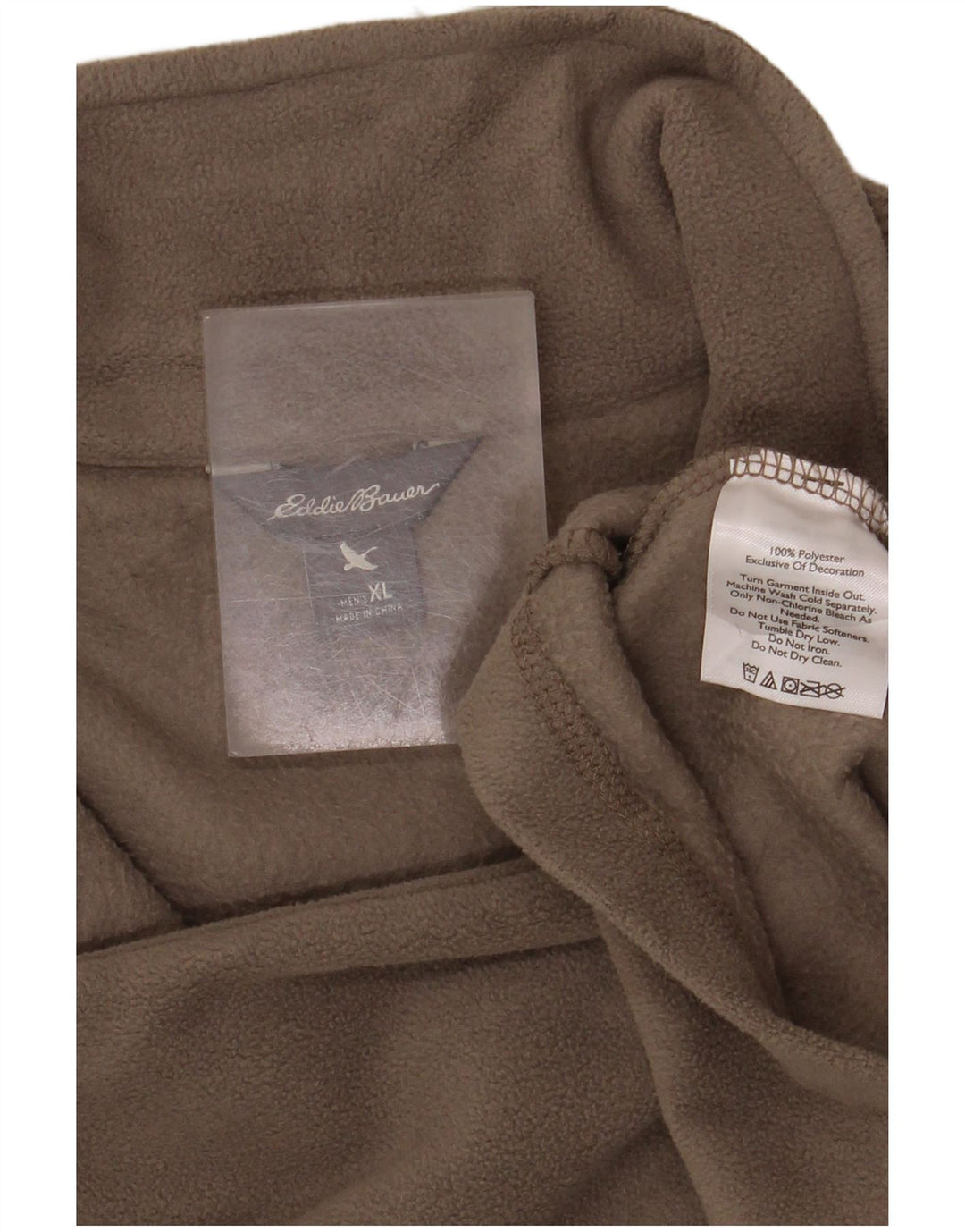 EDDIE BAUER Ανδρικό φερμουάρ Fleece Jumper XL Γκρι πολυεστέρας