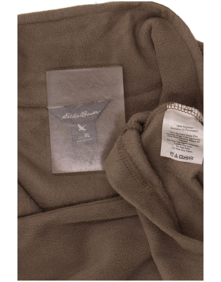 EDDIE BAUER Ανδρικό φερμουάρ Fleece Jumper XL Γκρι πολυεστέρας