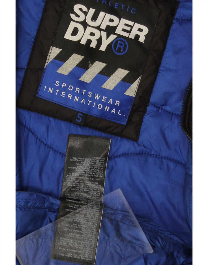 Ανδρικό μπουφάν με κουκούλα SUPERDRY UK 36 μικρό μαύρο νάιλον