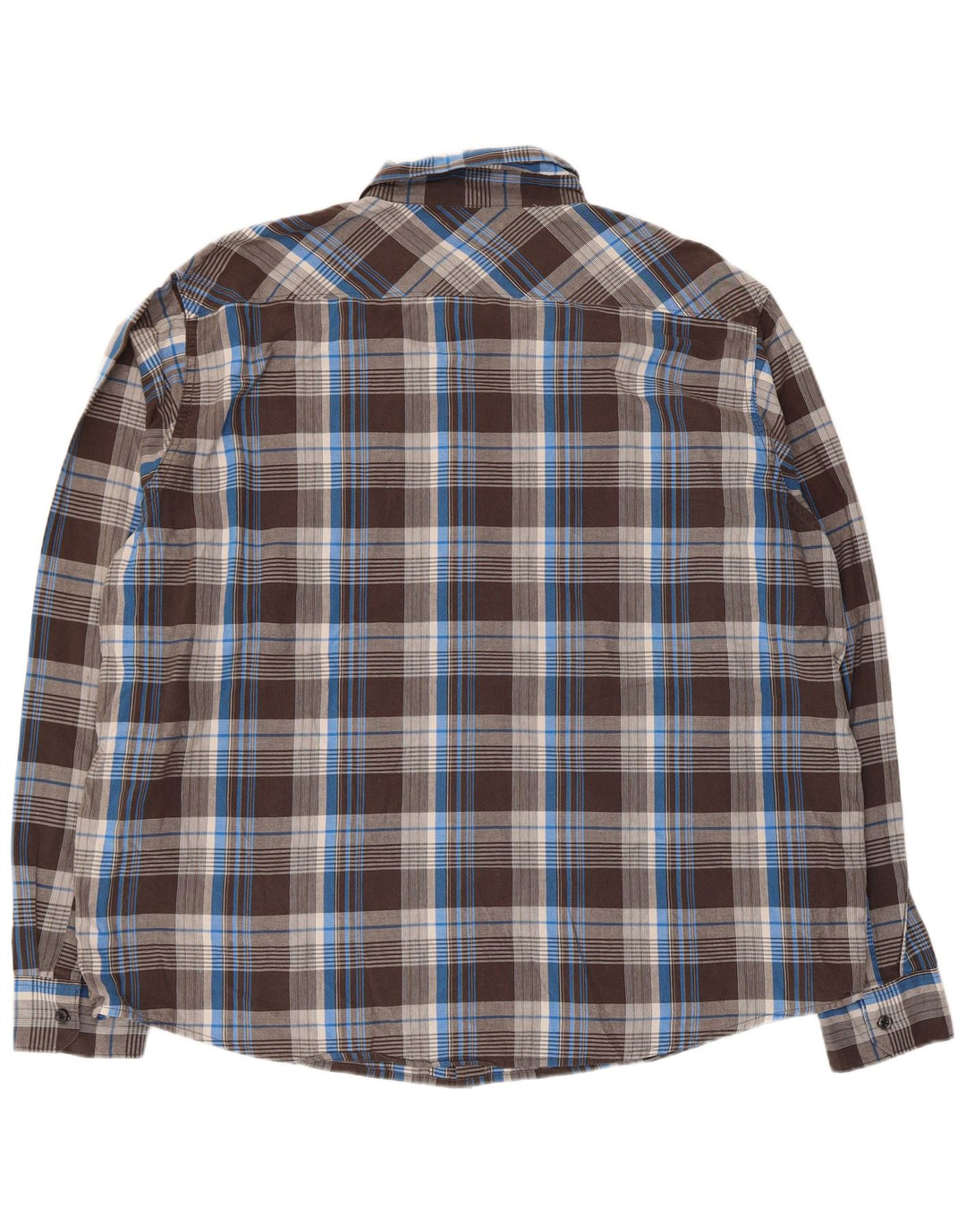 Ανδρικό πουκάμισο Wrangler 3XL Καφέ βαμβακερό καρό