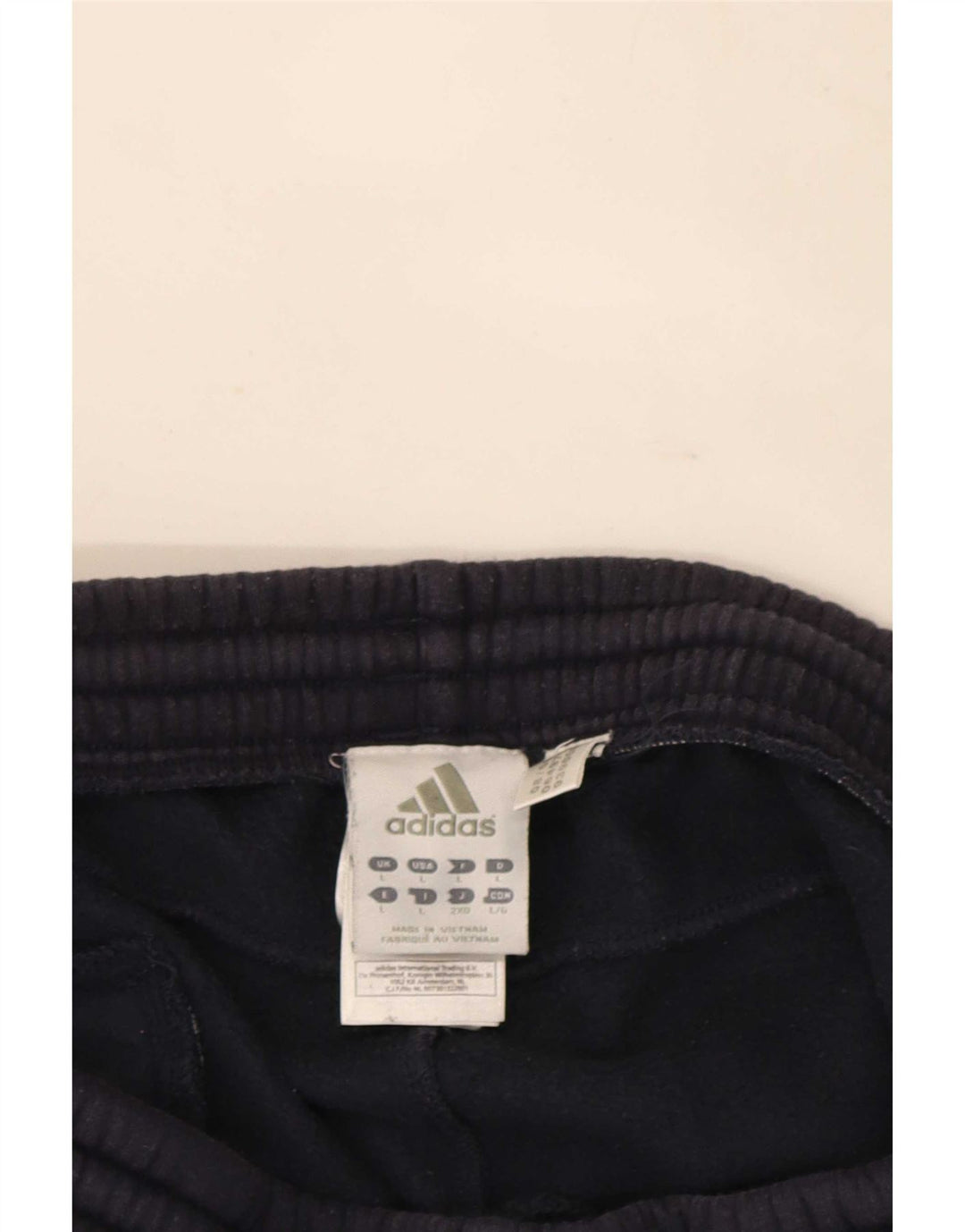 Ανδρική αθλητική φόρμα Adidas Παντελόνι μεγάλο navy μπλε βαμβακερό