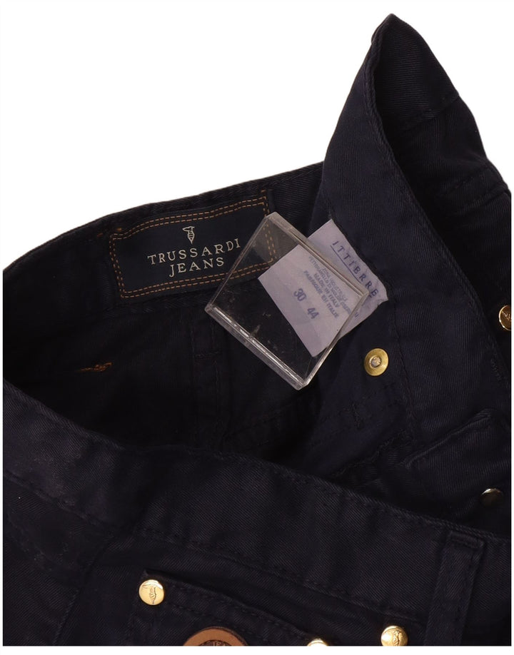TRUSSARDI Γυναικείο Ψηλόμεσο Παντελόνι IT 44 Medium W30 L27 Navy Blue