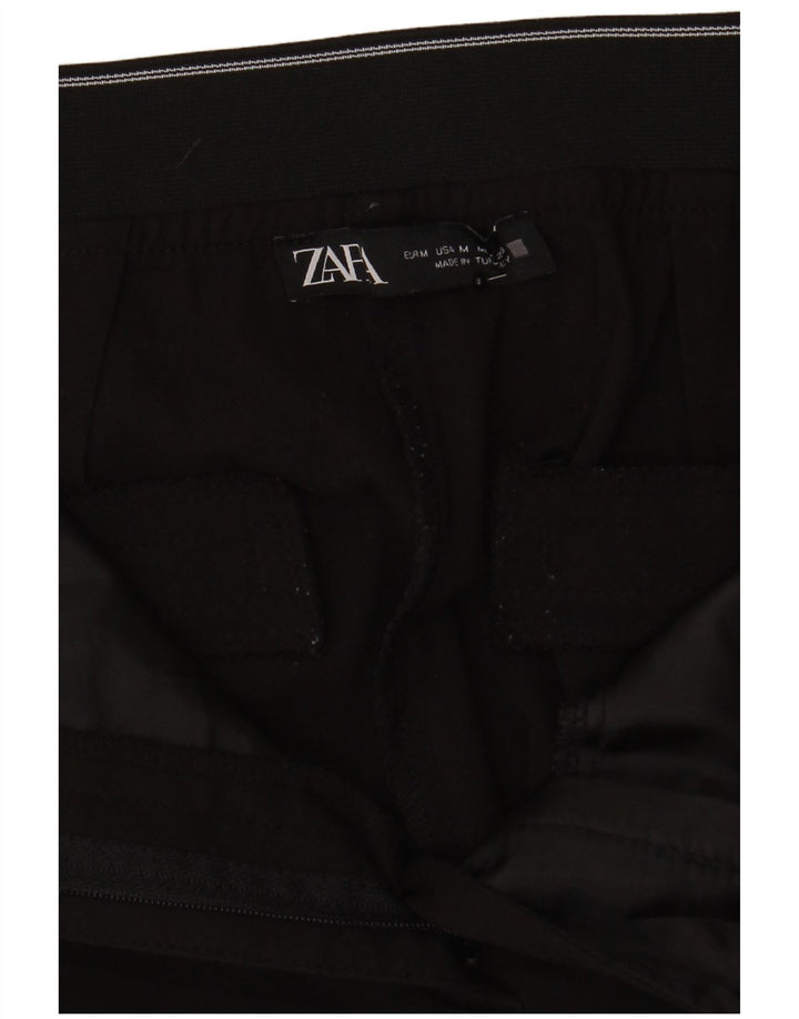 Zara Γυναικείο Slim παντελόνι Chino Medium W28 L27 Μαύρο