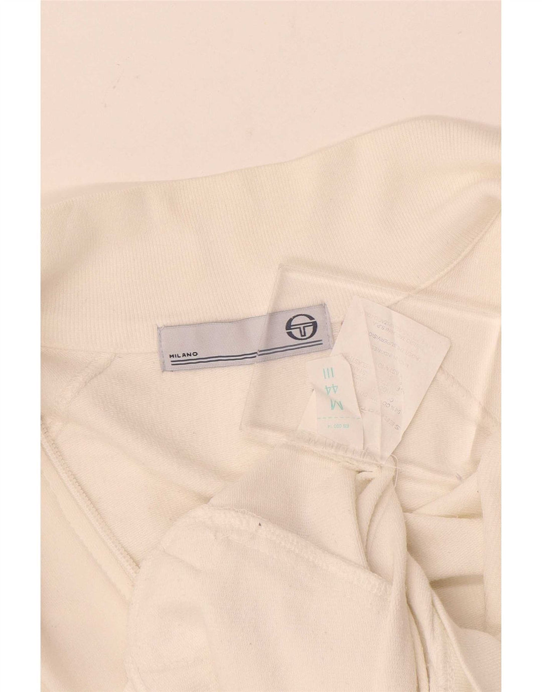 Sergio Tacchini Γυναικεία φόρμα Top Jacket IT 44 Μεσαίο λευκό βαμβακερό