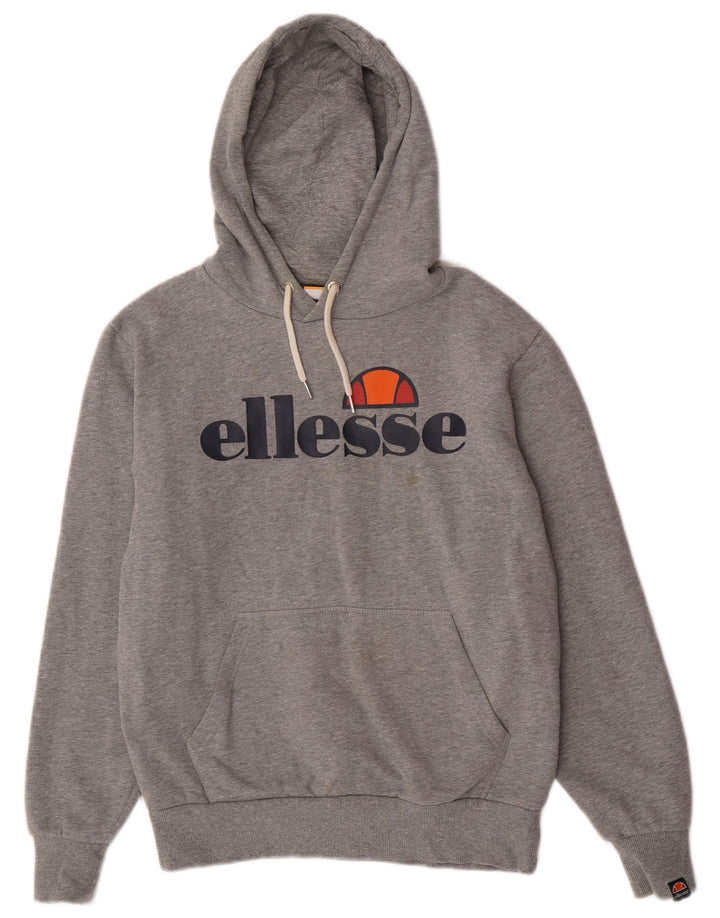 Ανδρικό γραφικό φούτερ Ellesse, μεσαίο γκρι βαμβακερό