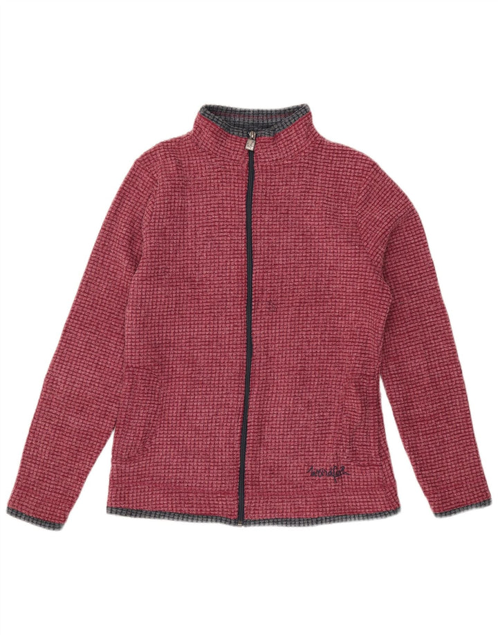 Weird Fish Γυναικείο Fleece Jacket UK 8 Small Burgundy Polyester