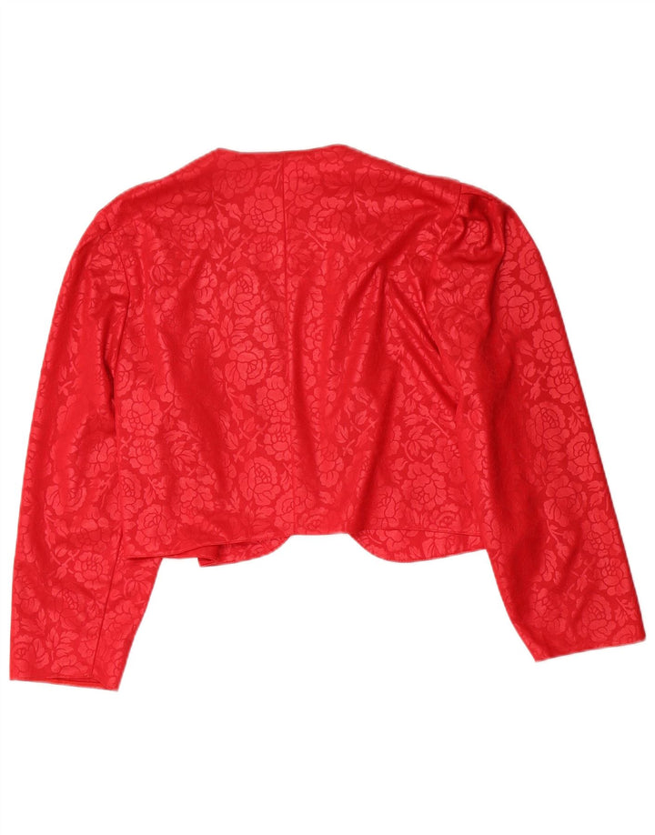 C&A Γυναικείο Bolero Top EU 38 Medium Red Floral Polyester