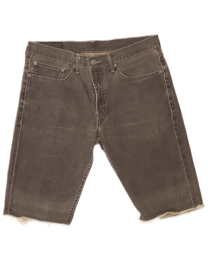 Ανδρικό τζιν σορτς Levi's W34 μεγάλο γκρι βαμβακερό