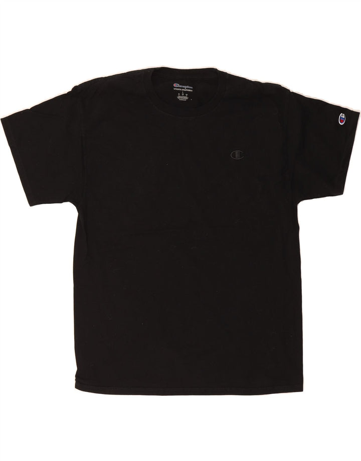CHAMPION Mens T-Shirt Top Large Black Cotton Vintage Champion and Second-Hand Champion from Messina Hembry 
