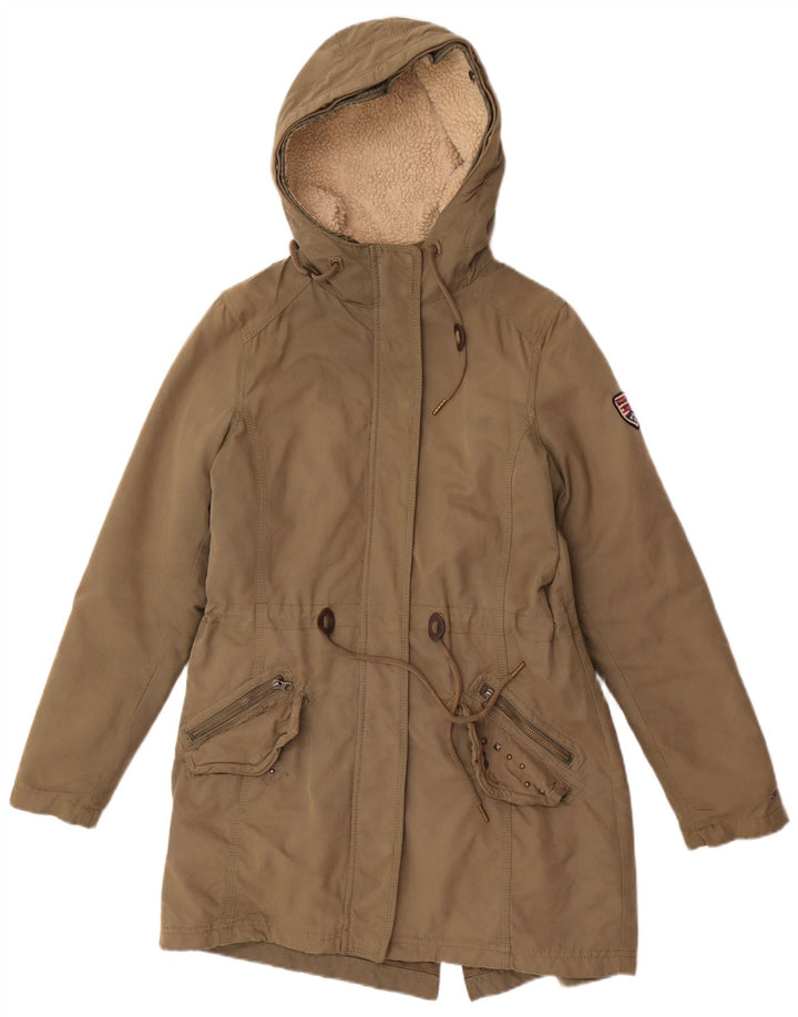 Tommy Hilfiger Γυναικείο μπουφάν με κουκούλα Parka UK 10 Small Khaki