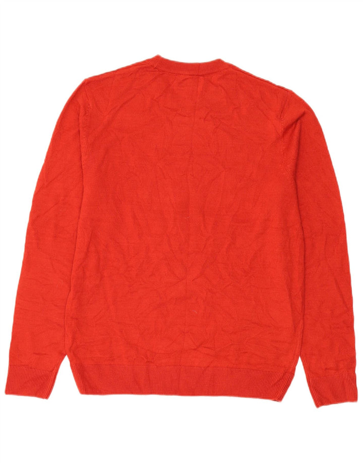 Ανδρικό πουλόβερ Marks & Spencer Graphic Crew Neck Jumper Medium Red Christmas