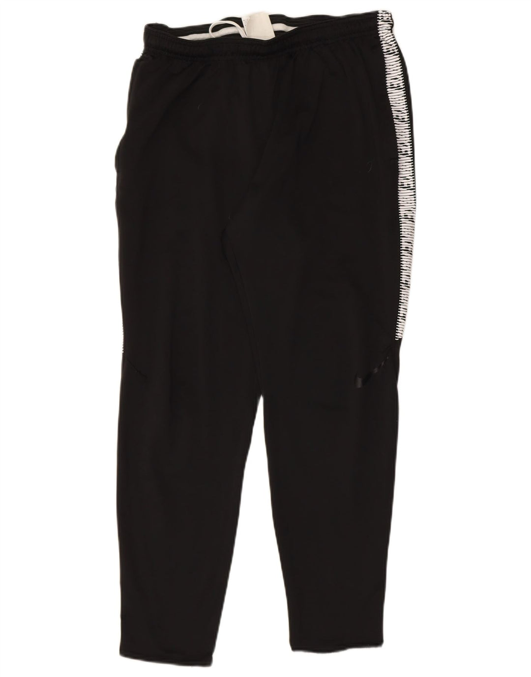 NIKE Mens Dri Fit Graphic Tracksuit Trousers Large  Black Polyester