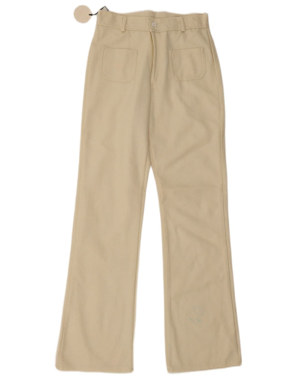 Vintage Γυναικείο Bootcut Casual Παντελόνι IT 40 Small W26 L32 Beige