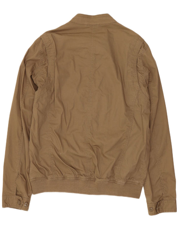 Zara Ανδρικό Bomber Jacket UK 42 XL Beige Cotton