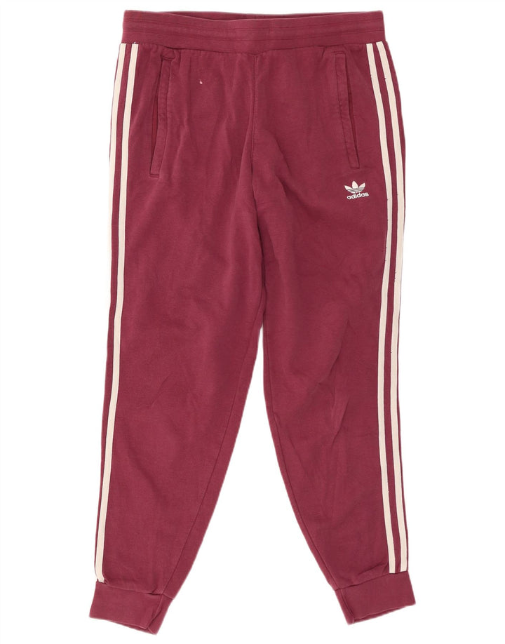Ανδρική φόρμα ADIDAS Παντελόνι Joggers Μεσαίο Βουργουνδί Βαμβακερό