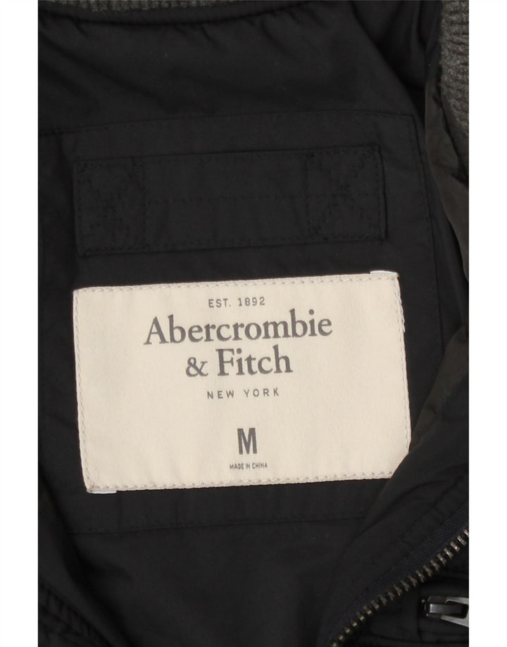 Ανδρικό καπιτονέ μπουφάν Abercrombie & Fitch UK 38 Medium Black Polyester