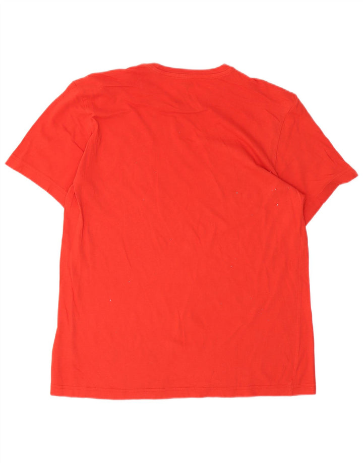 Ανδρικό γραφικό T-Shirt Reebok Top μεγάλο κόκκινο βαμβακερό