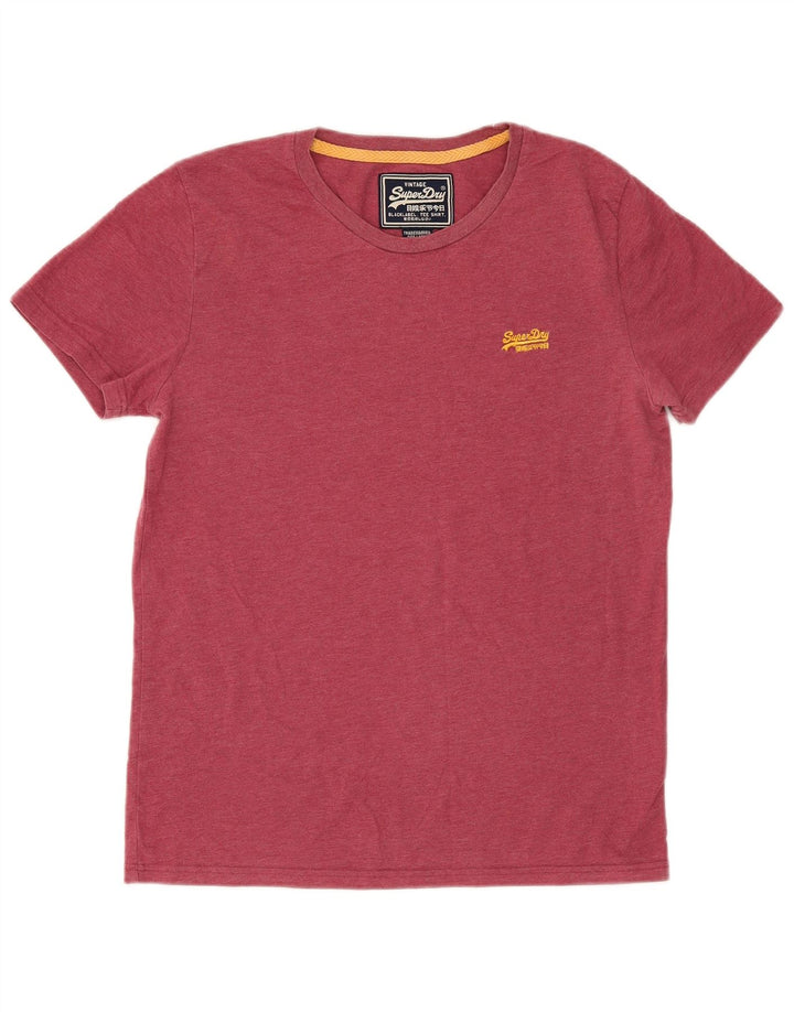 Ανδρικό γραφικό T-Shirt Superdry Top μεγάλο κόκκινο βαμβακερό