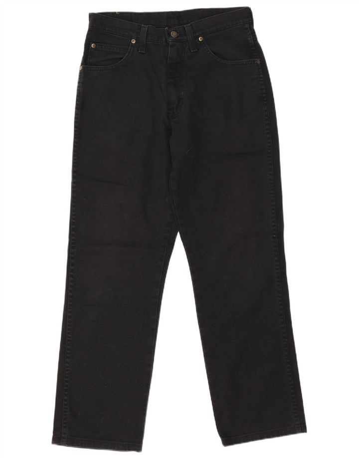 Ανδρικό τζιν ίσιο Wrangler Regular Fit W31 L29 Μαύρο βαμβακερό