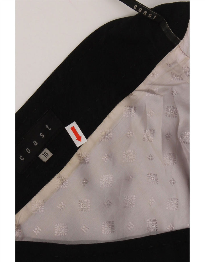 Γυναικεία φούστα COAST A-Line UK 16 Large W34 Μαύρο Πολυεστέρας