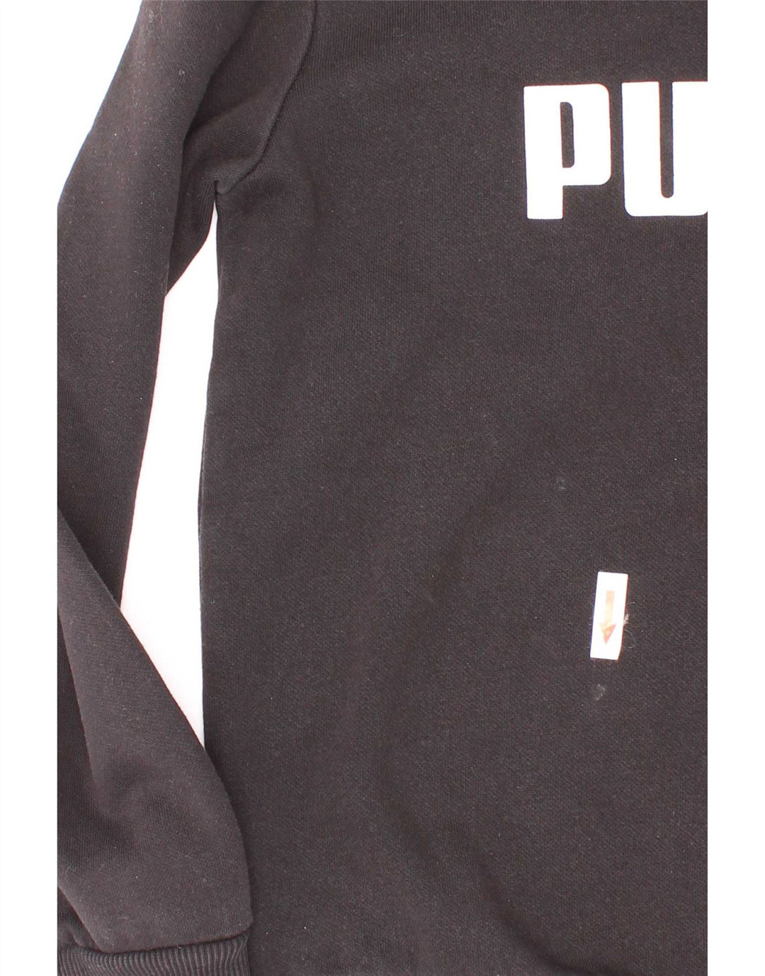 Puma Boys Graphic Φούτερ Jumper 7-8 ετών Μαύρο Βαμβακερό
